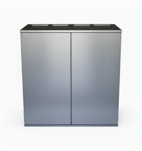 Cube Cabinet Silver